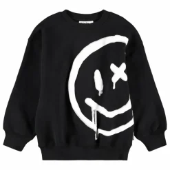 Sweat Mar Smiley Coton Bio | Noir