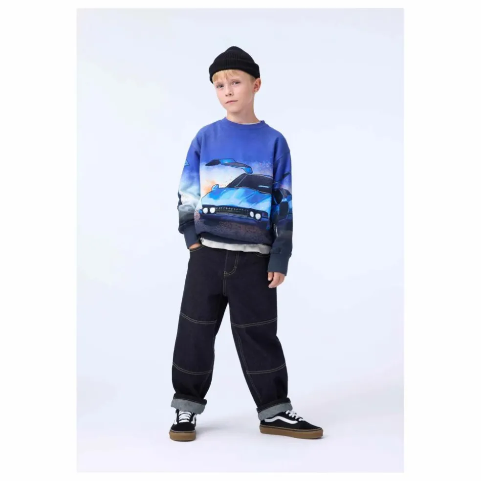 Sweat Mattis Car Coton Bio | Bleu