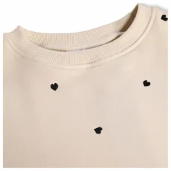 Sweat Miki Cœurs Coton Bio | Ecru