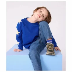 Sweat Molletonné Etoiles | Bleu roi