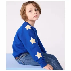 Sweat Molletonné Etoiles | Bleu roi