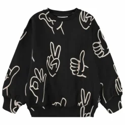Sweat Monti Hands Coton Bio | Noir