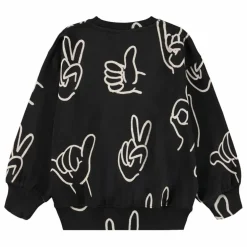 Sweat Monti Hands Coton Bio | Noir