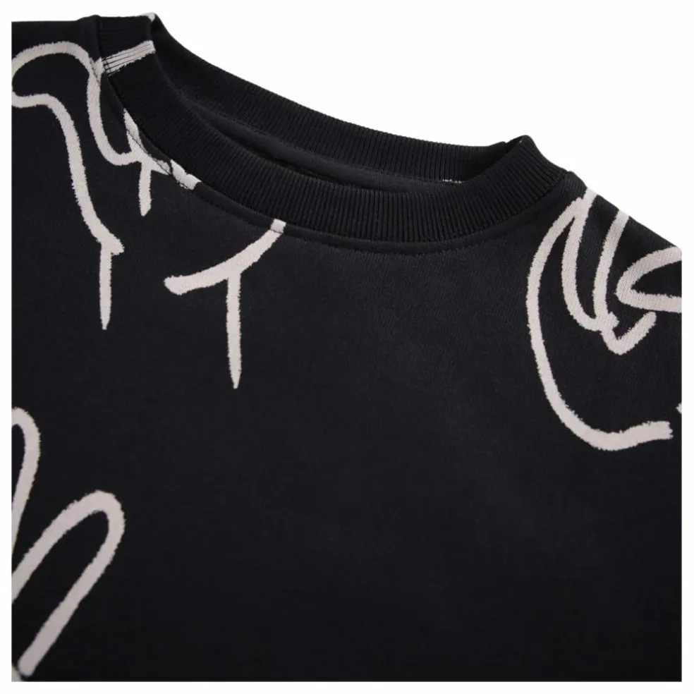 Sweat Monti Hands Coton Bio | Noir