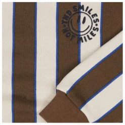 Sweat Motivation Rayé Coton Bio | Marron