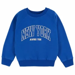 Sweat New York Coton Bio | Bleu roi