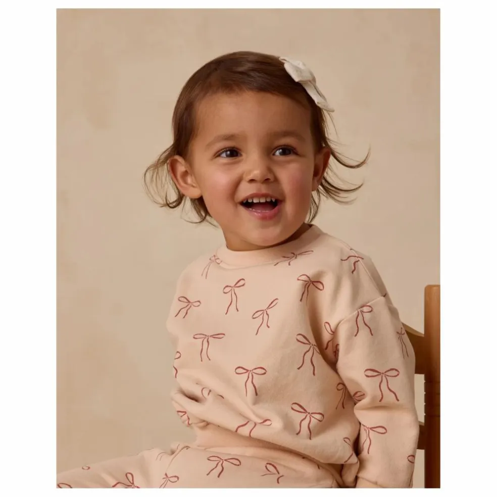 Sweat Nœuds Coton Bio | Saumon