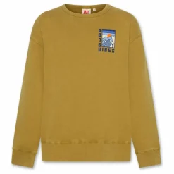 Sweat Oscar Vibes Coton Bio | Jaune vert