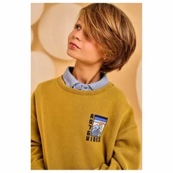 Sweat Oscar Vibes Coton Bio | Jaune vert