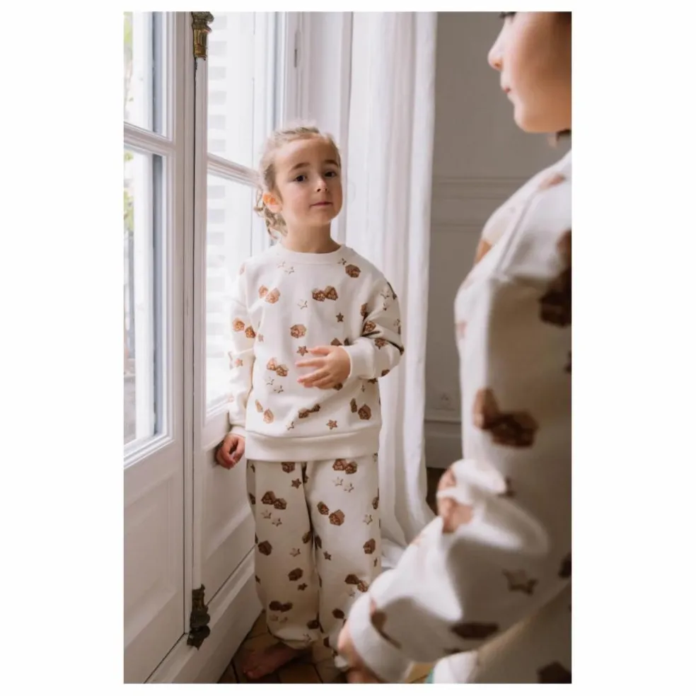Sweat Ours Noël Coton Bio | Ecru