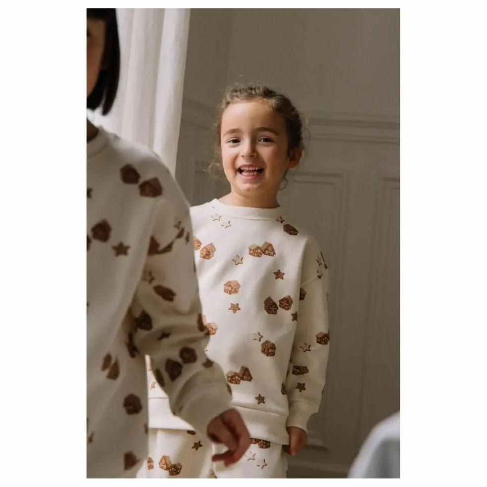 Sweat Ours Noël Coton Bio | Ecru