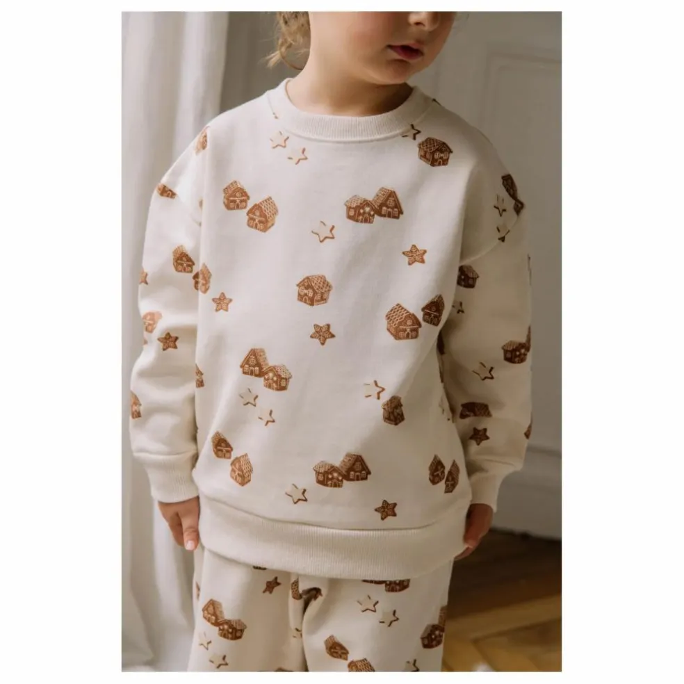 Sweat Ours Noël Coton Bio | Ecru