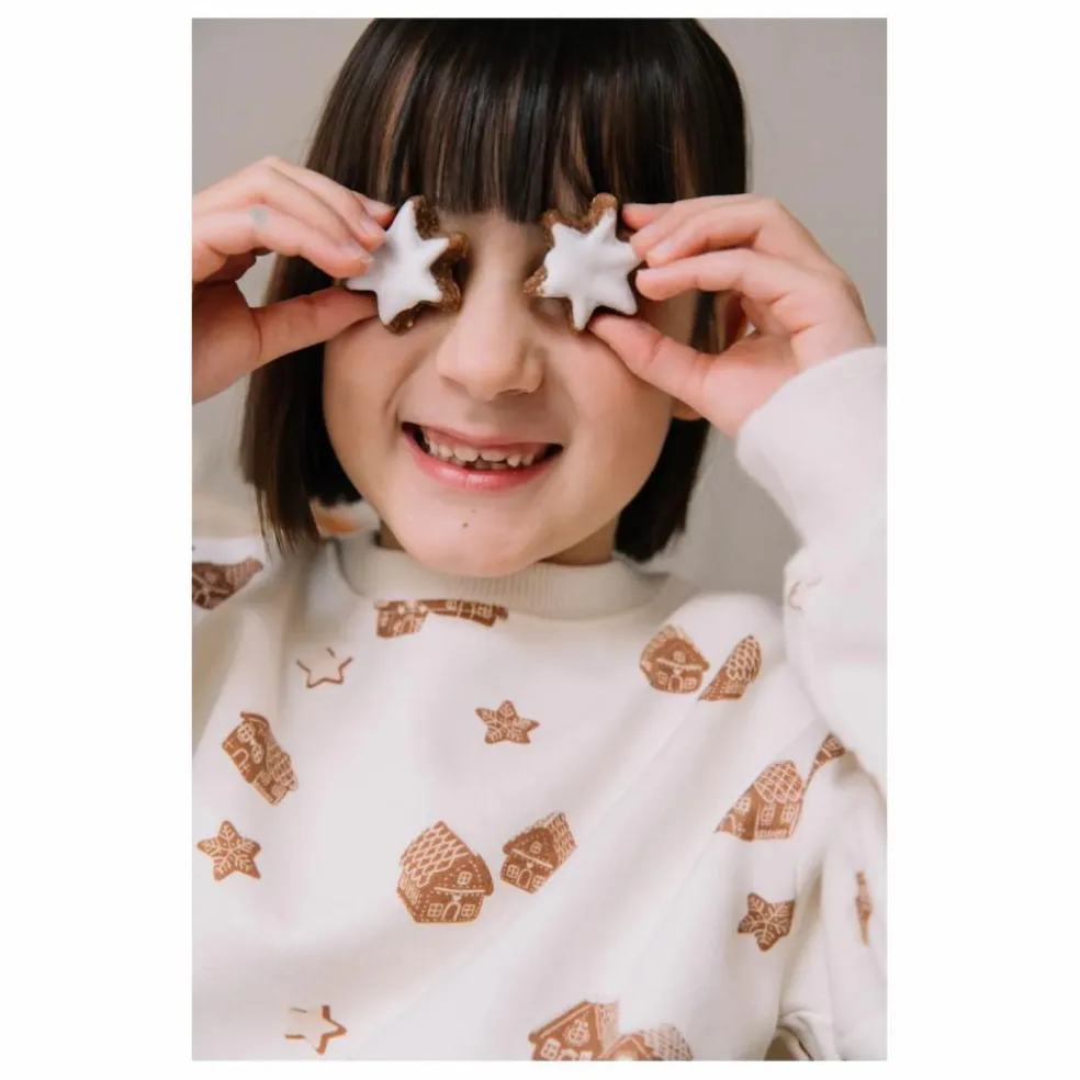 Sweat Ours Noël Coton Bio | Ecru