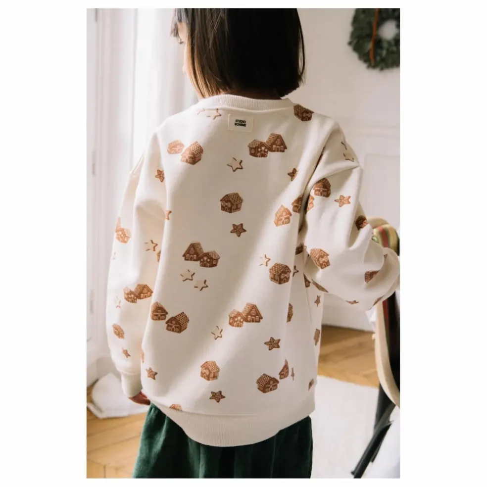 Sweat Ours Noël Coton Bio | Ecru