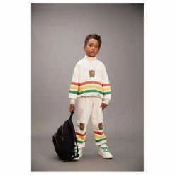 Sweat Ours Rayures Coton Bio | Ecru