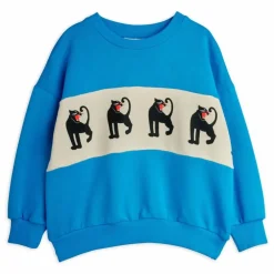 Sweat Panther Coton Bio | Bleu azur
