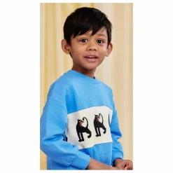 Sweat Panther Coton Bio | Bleu azur