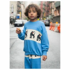 Sweat Panther Coton Bio | Bleu azur