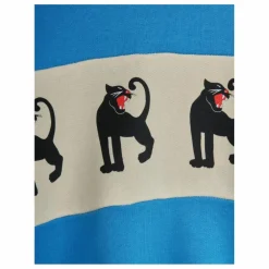 Sweat Panther Coton Bio | Bleu azur