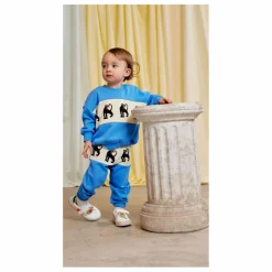 Sweat Panther Coton Bio | Bleu azur