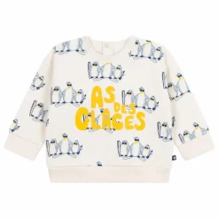 Sweat Pingouins As Des Glaces | Ecru