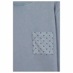 Sweat Poche Etoiles Narciss | Bleu gris