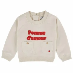 Sweat Pomme d'Amour Coton Bio | Crème