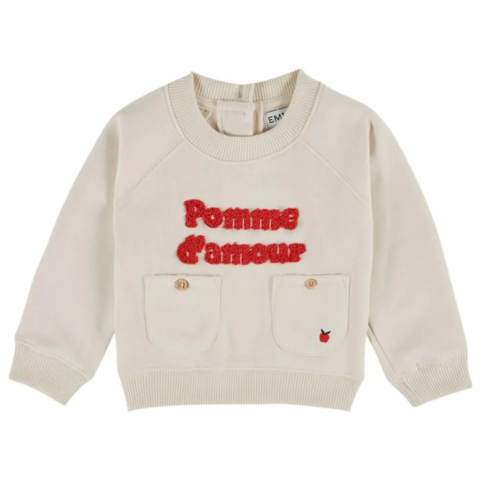Sweat Pomme d'Amour Coton Bio | Crème