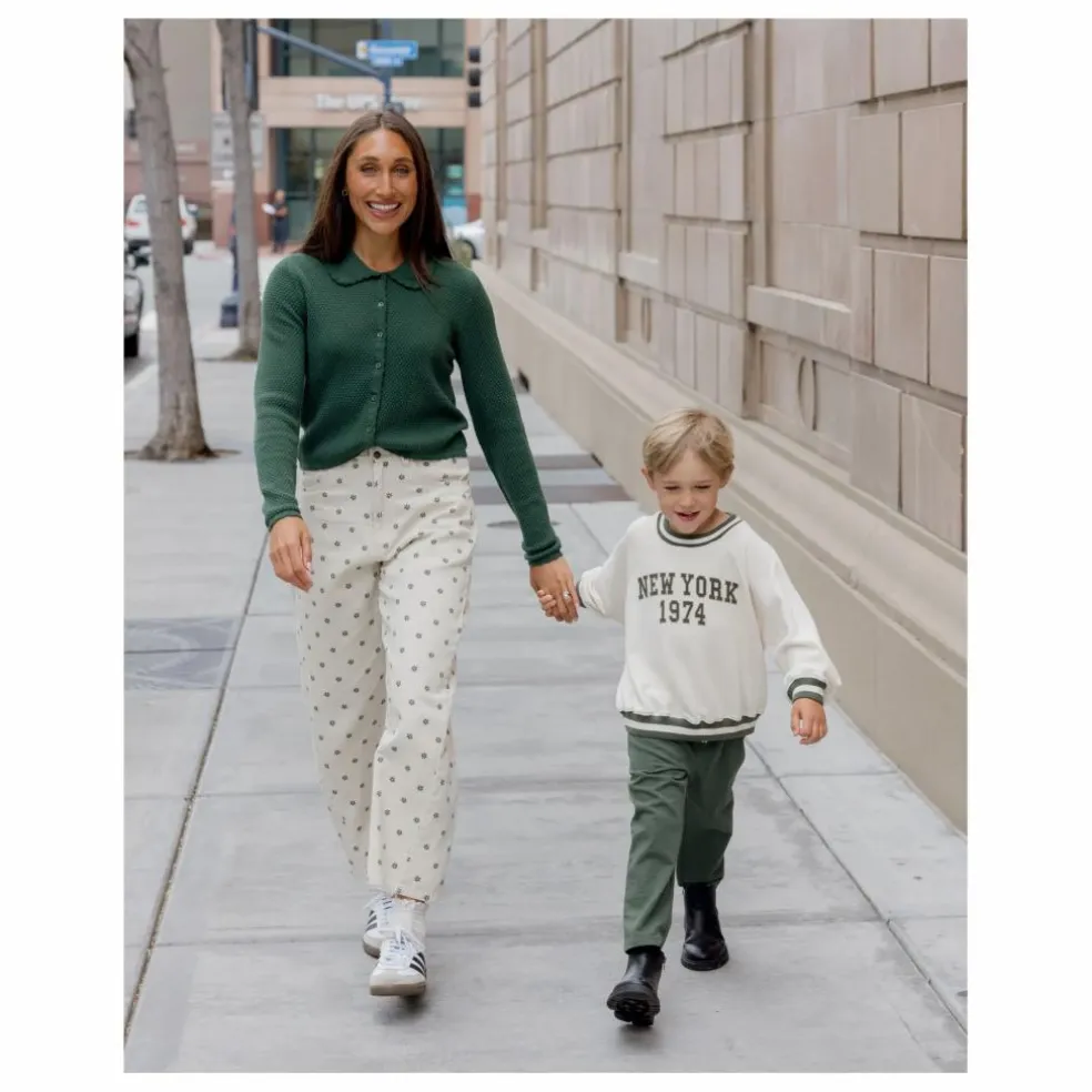 Sweat Raglan New York Mini | Ecru