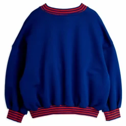 Sweat Rayé Coton Bio | Bleu roi