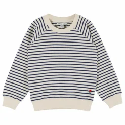 Sweat Rayures | Bleu marine