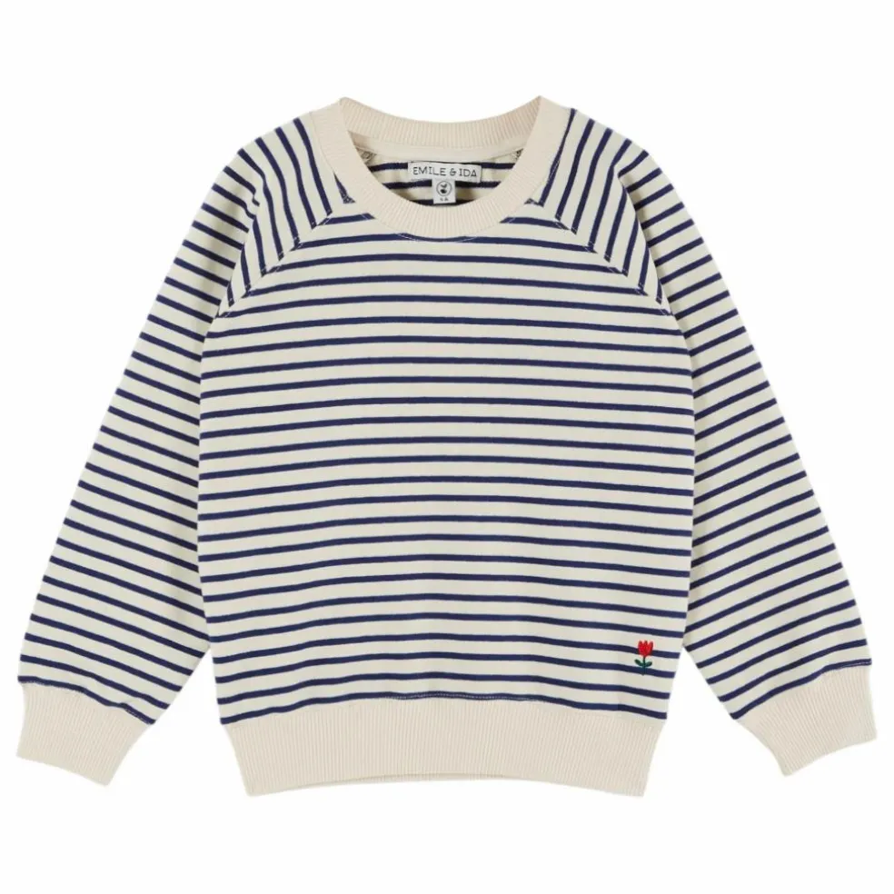 Sweat Rayures | Bleu marine