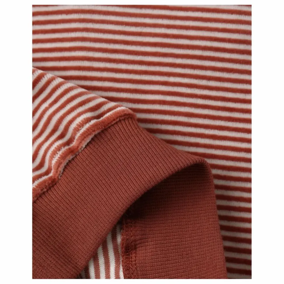 Sweat Rayures | Rouge Brun