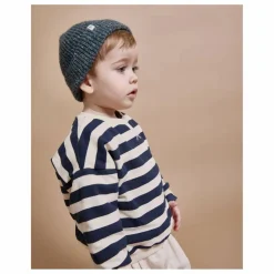 Sweat Rayures Bébé Coton Bio | Ivoire
