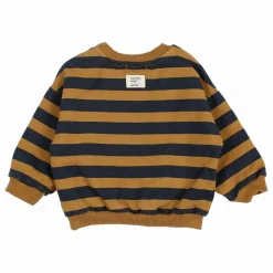 Sweat Rayures Bébé Coton Bio | Ocre