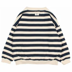 Sweat Rayures Coton Bio | Ivoire