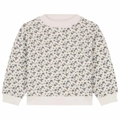 Sweat Rosalia Fleuri Coton Bio | Crème