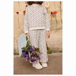 Sweat Rosalia Fleuri Coton Bio | Crème