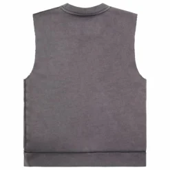 Sweat Sans Manches Clem Coton Bio | Gris charbon