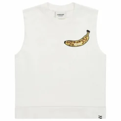 Sweat Sans Manches Clem Coton Bio | Blanc cassé