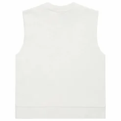 Sweat Sans Manches Clem Coton Bio | Blanc cassé