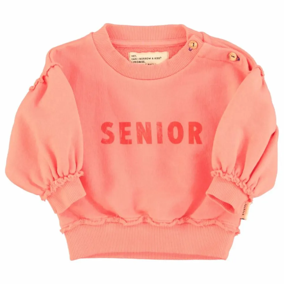 Sweat Senior Coton Bio | Rose pêche