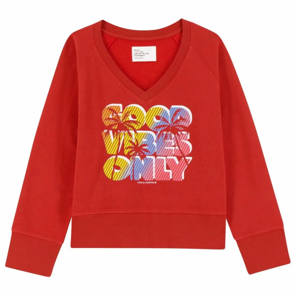 Sweat Shavi Only Coton Bio | Rouge