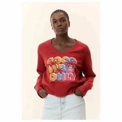 Sweat Shavi Only Coton Bio | Rouge
