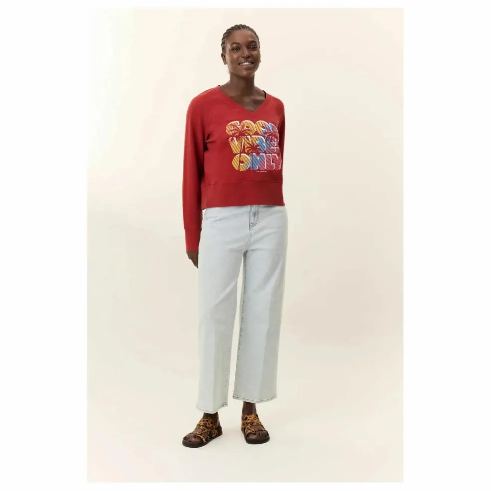 Sweat Shavi Only Coton Bio | Rouge