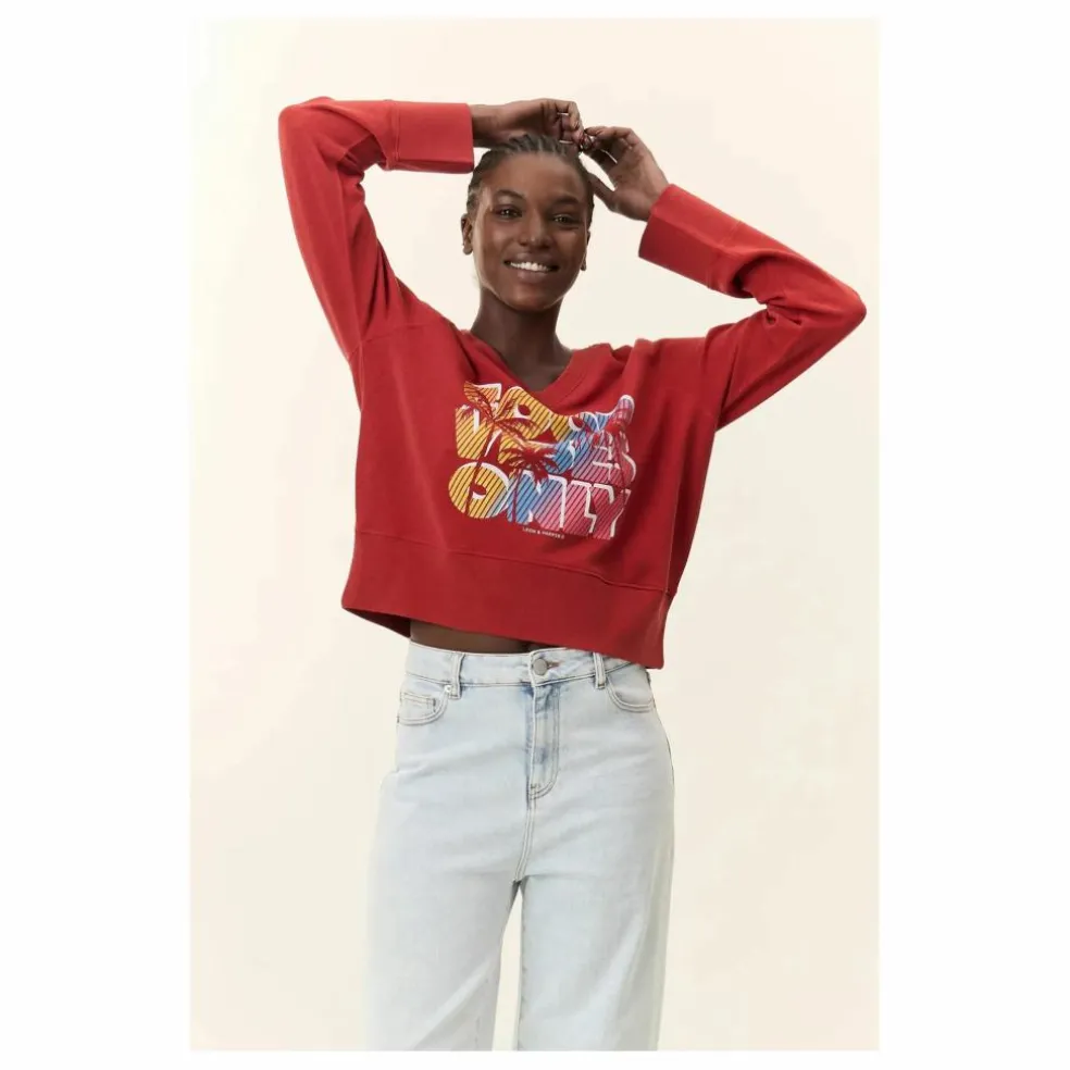 Sweat Shavi Only Coton Bio | Rouge