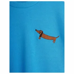 Sweat Teckel Coton Bio | Bleu