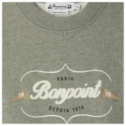Sweat Tonino Molleton Coton Bio | Gris chiné