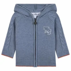 Sweat Torsades Laine | Bleu gris