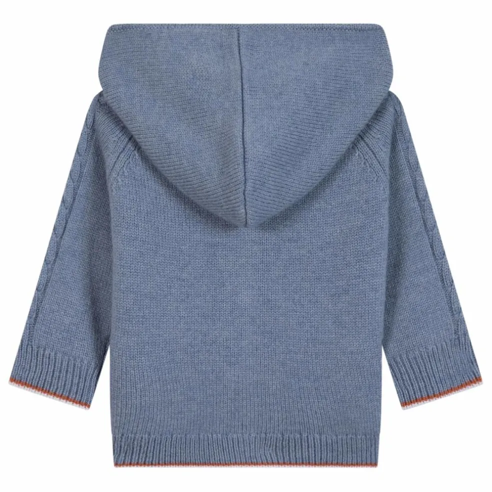 Sweat Torsades Laine | Bleu gris